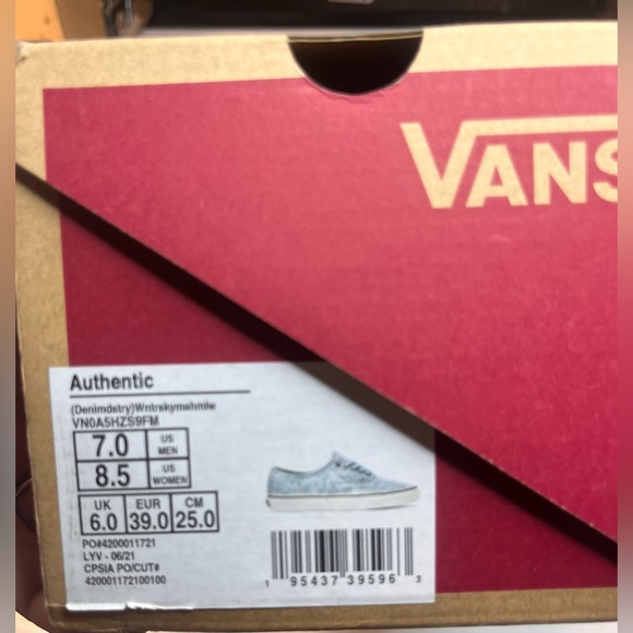 Vans Authentic Denim Light Blue Sneakers - Picture 3 of 3